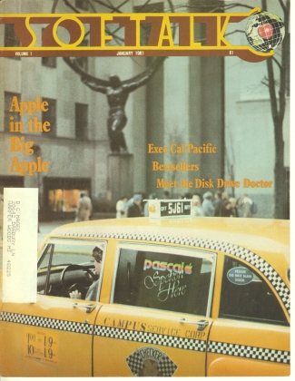 V1.05 Softalk Magazine cover, January 1981