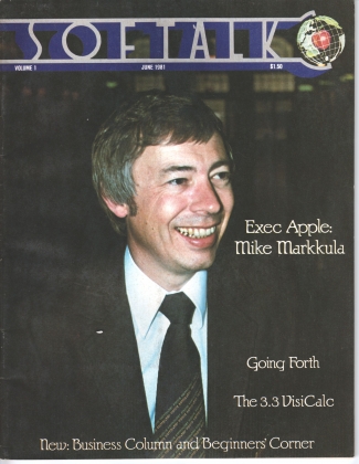 V1.10 Softalk Magazine cover, June 1981