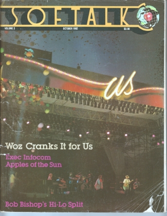V3.02 Softalk Magazine cover, October 1982