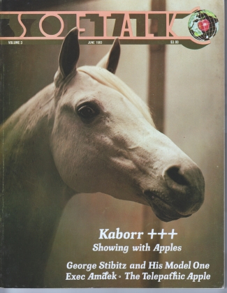 V3.10 Softalk Magazine cover, June 1983