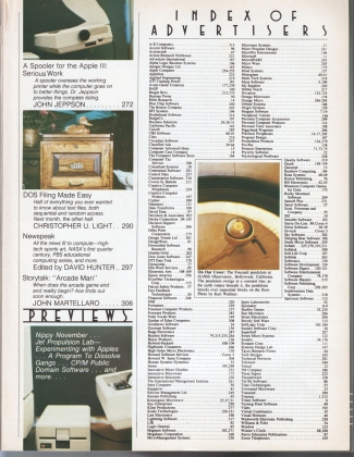 V4.02 Softalk Magazine contents 2, October 1983
