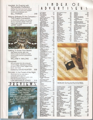 V4.03 Softalk Magazine contents 2, November 1983