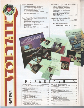 V4.09 Softalk Magazine contents 1, May 1984