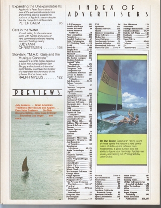 V4.10 Softalk Magazine contents 2, June 1984