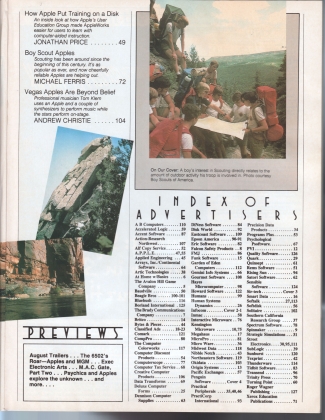 V4.11 Softalk Magazine contents 2, July 1984