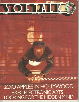 V4.12 Softalk Magazine cover, August 1984