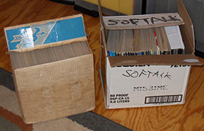 My two boxes of Softalk magazines photo