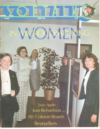 V1.07 Softalk Magazine cover, March 1981